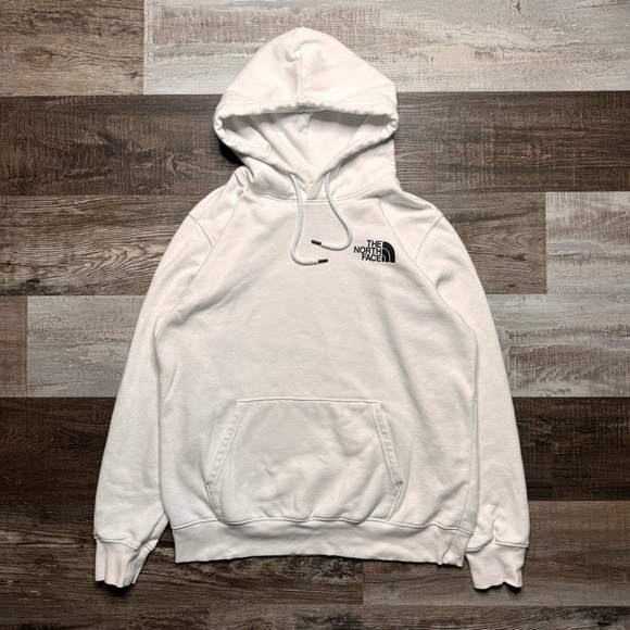 The North Face Mens Box NSE Fleece Pullover Hoodie White L Hiking